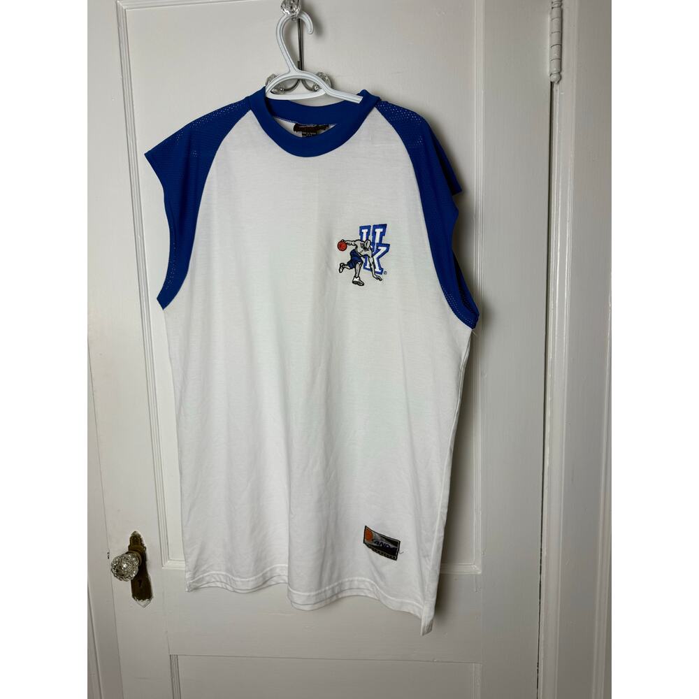 AND1 Kentucky White and Blue Men's Tank Top